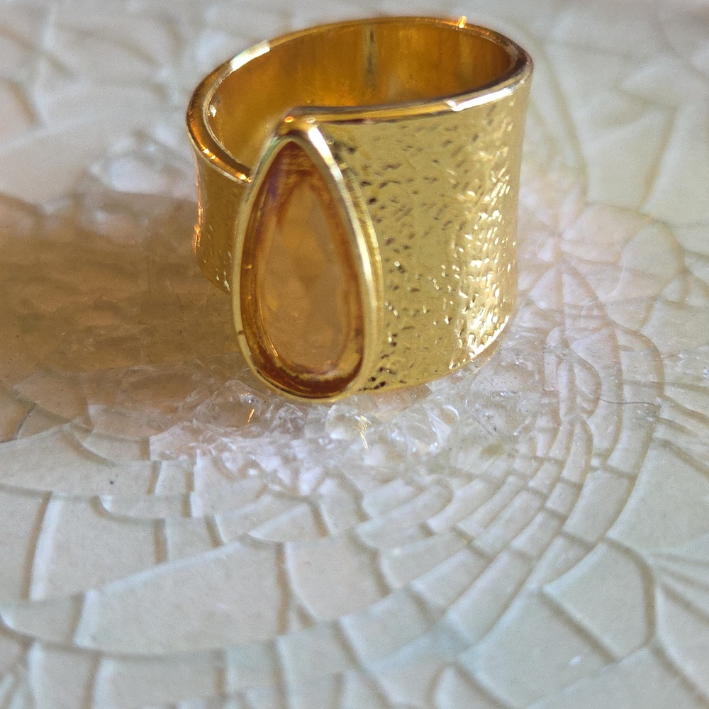 18 carat gold plated ring - Picture 5 of 5